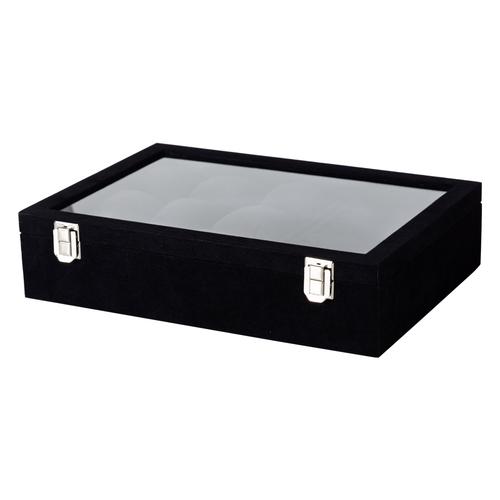  SAAT VE TAKI KUTUSU ALCANTARA SİYAH