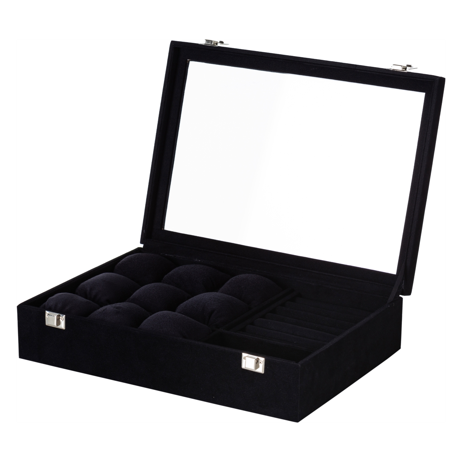 SAAT VE TAKI KUTUSU ALCANTARA SİYAH