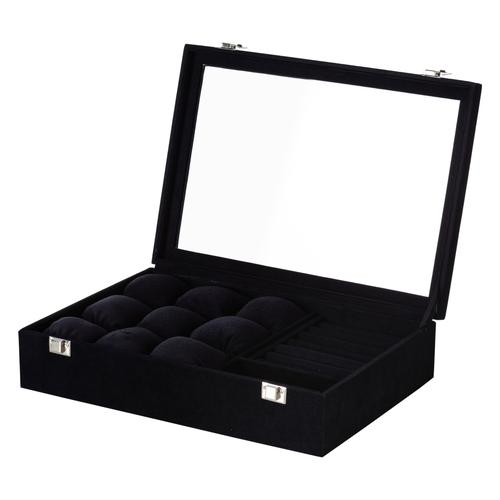  SAAT VE TAKI KUTUSU ALCANTARA SİYAH