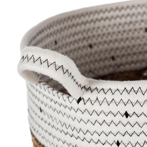  BONBON SİYAH HASIR SEPET 30X30X25CM