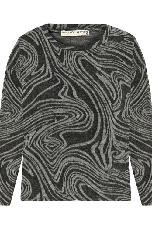  BASKILI BİSİKLET YAKA SWEATSHIRT