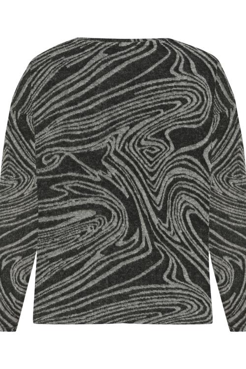  BASKILI BİSİKLET YAKA SWEATSHIRT