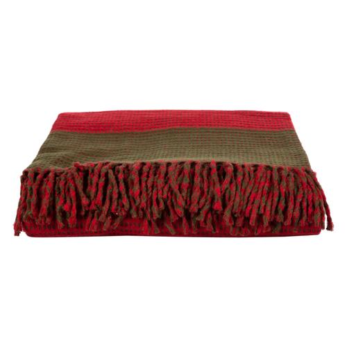  ELSA AKRİLİK SCOTCH BATTANİYE KIRMIZI 150X200CM