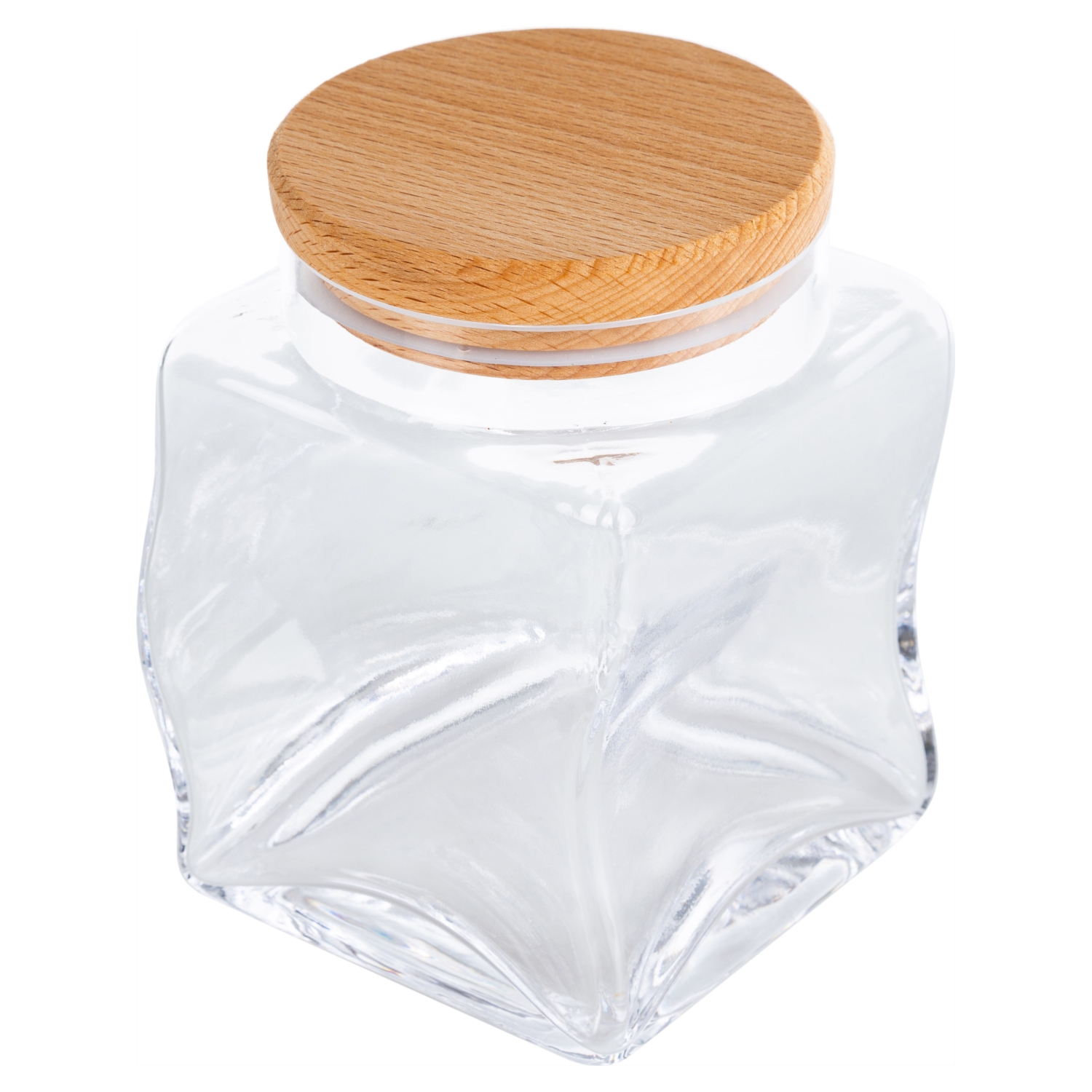 PURELINE AHŞAP KAPAKLI KAVANOZ 10x14 CM