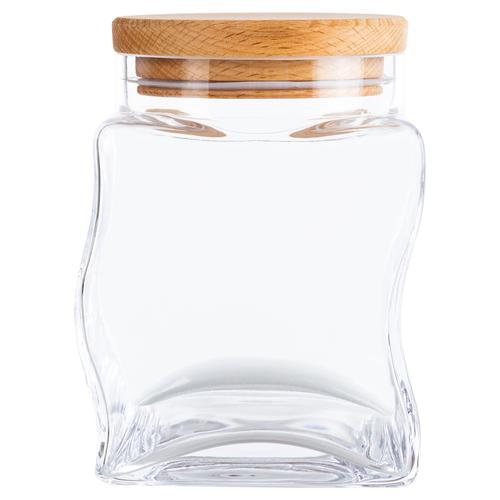  PURELINE AHŞAP KAPAKLI KAVANOZ 10x14 CM