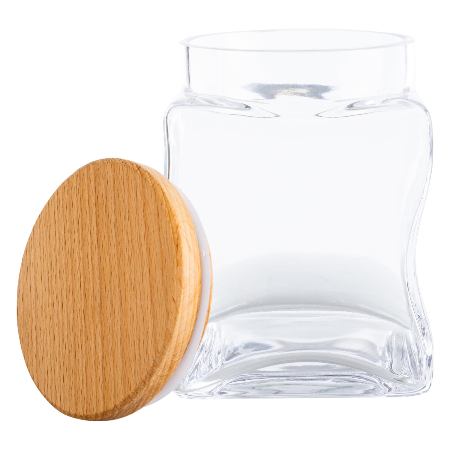 PURELINE AHŞAP KAPAKLI KAVANOZ 10x14 CM