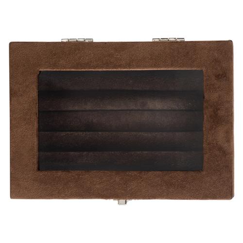  MİNİ TAKI KUTUSU ALCANTARA KAHVE