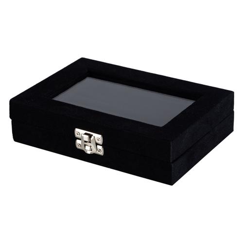  MİNİ TAKI KUTUSU ALCANTARA SİYAH