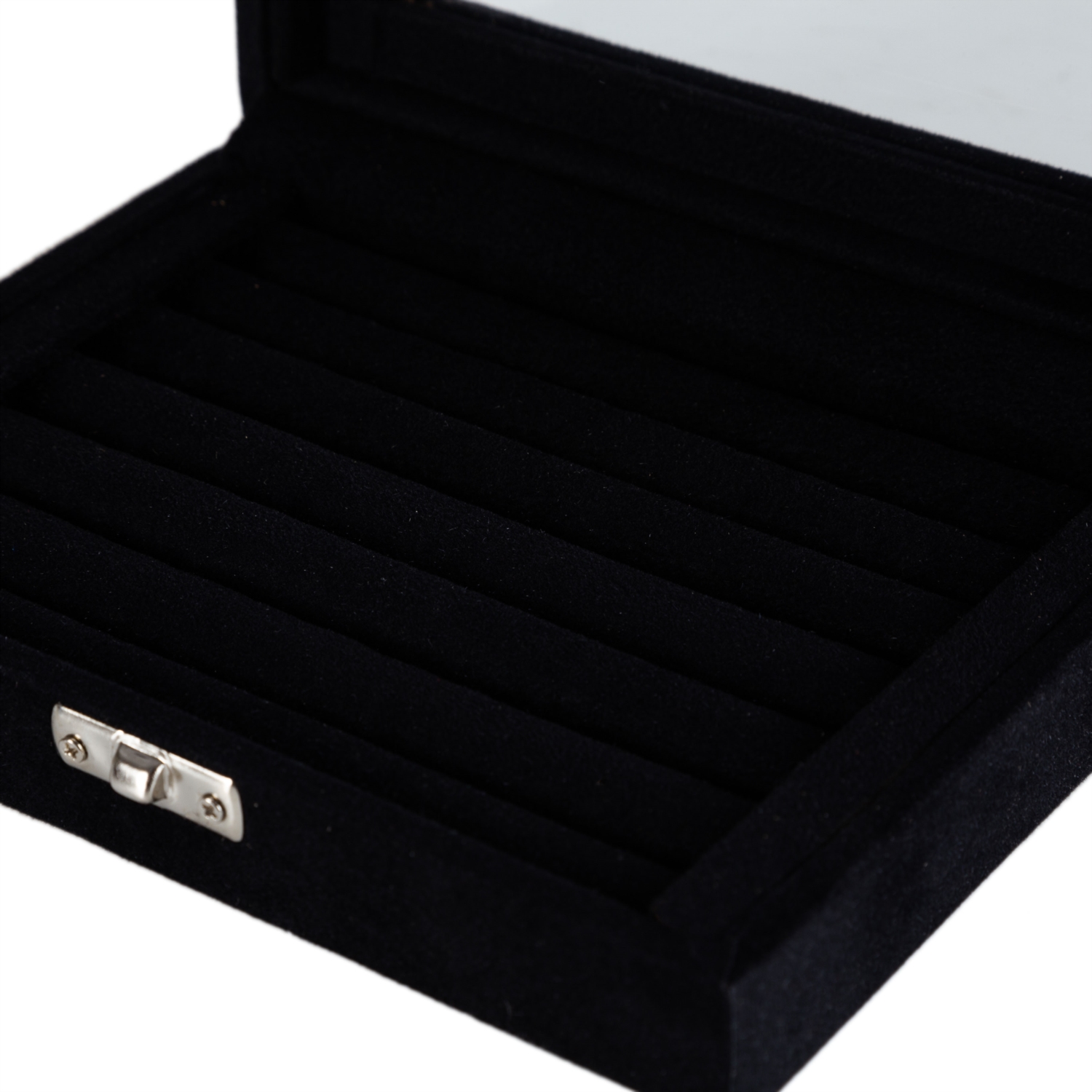 MİNİ TAKI KUTUSU ALCANTARA SİYAH