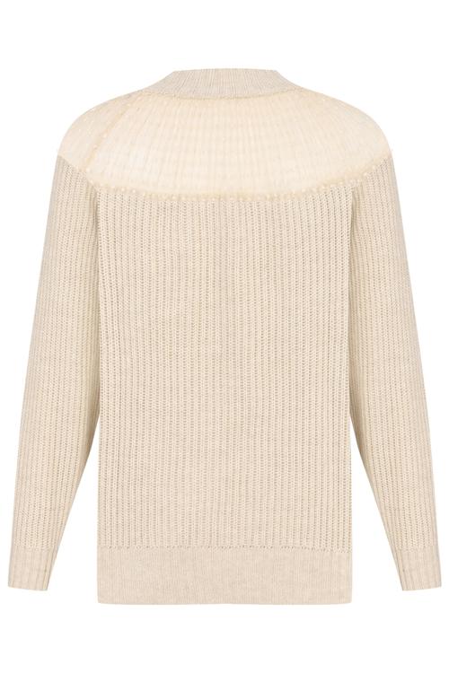  TÜL DETAYLI TRİKO KAZAK