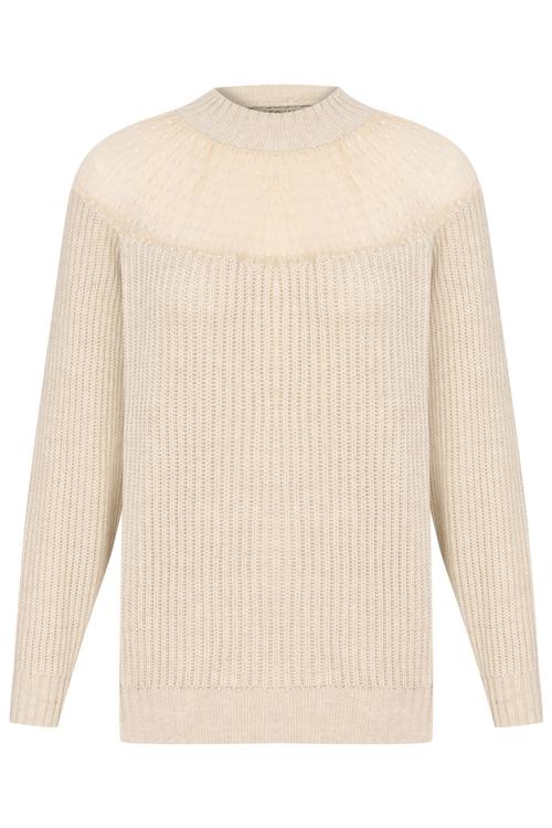  TÜL DETAYLI TRİKO KAZAK