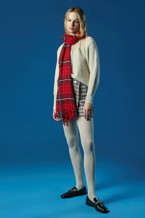  TÜL DETAYLI TRİKO KAZAK