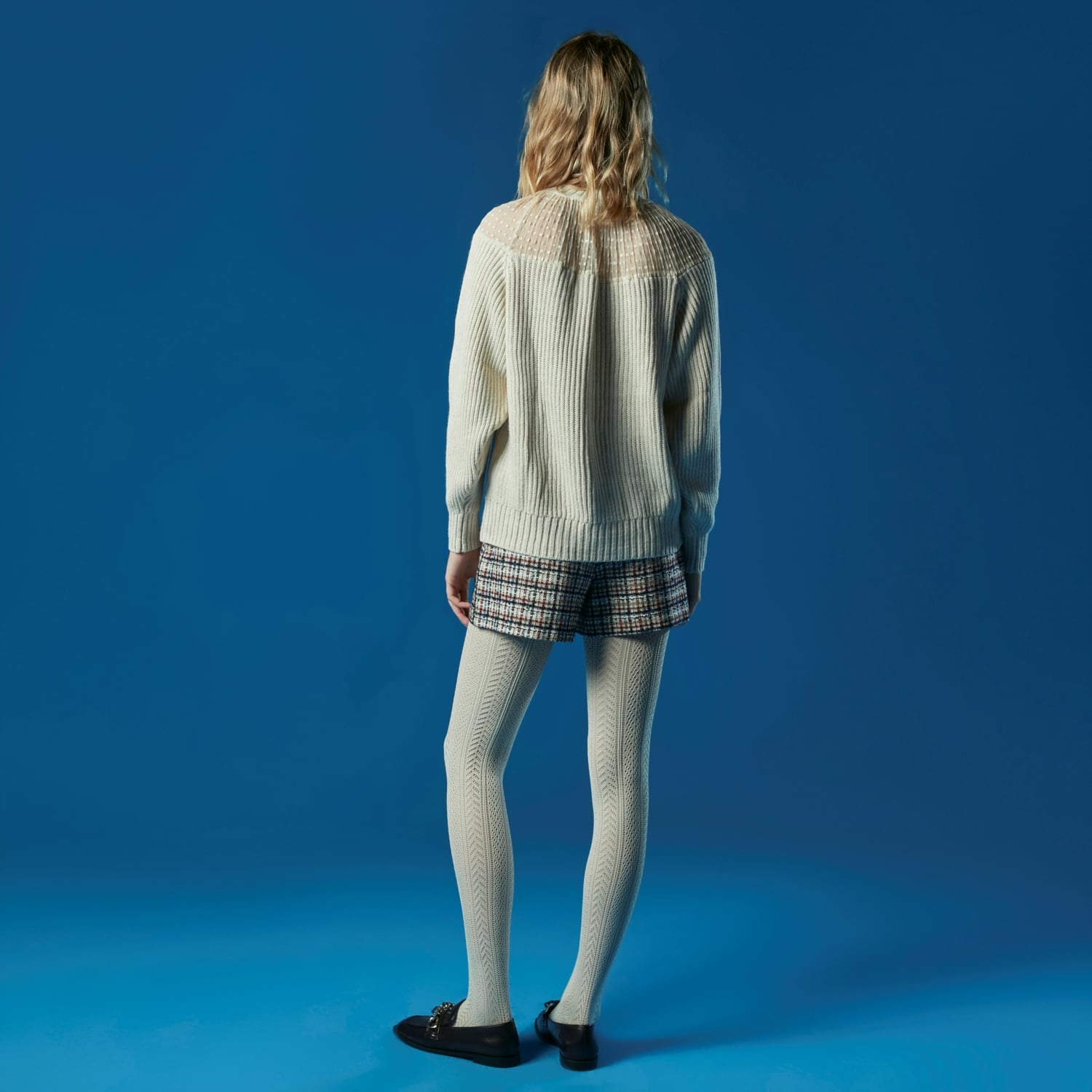 TÜL DETAYLI TRİKO KAZAK