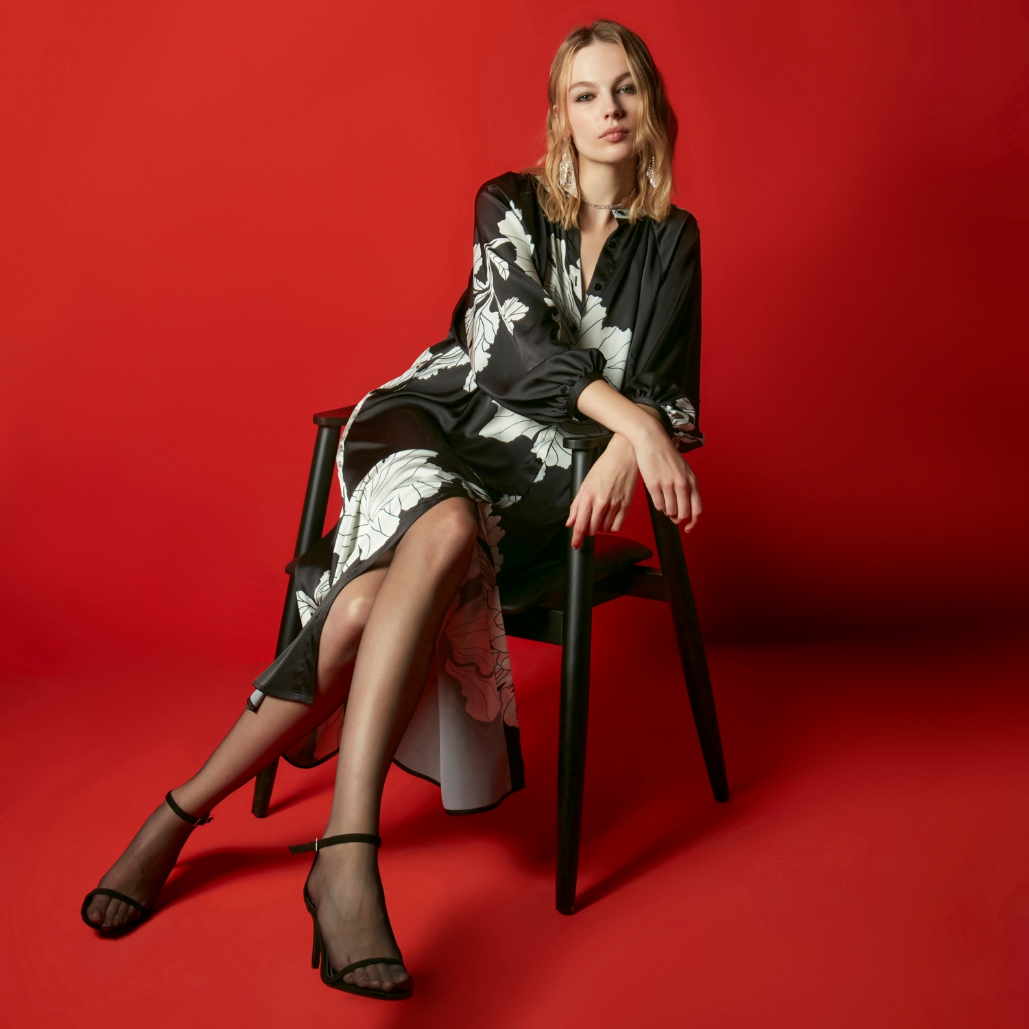 DESENLİ MAXI ELBİSE