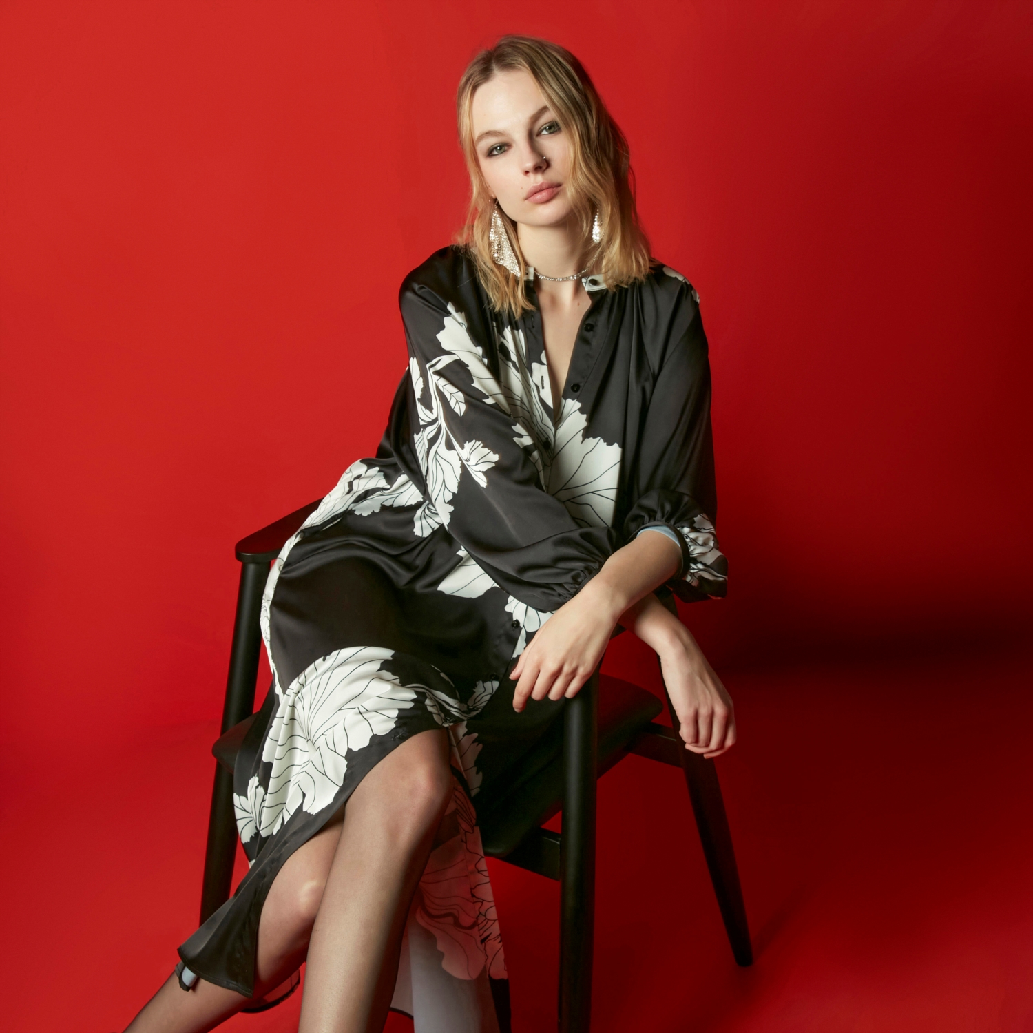 DESENLİ MAXI ELBİSE