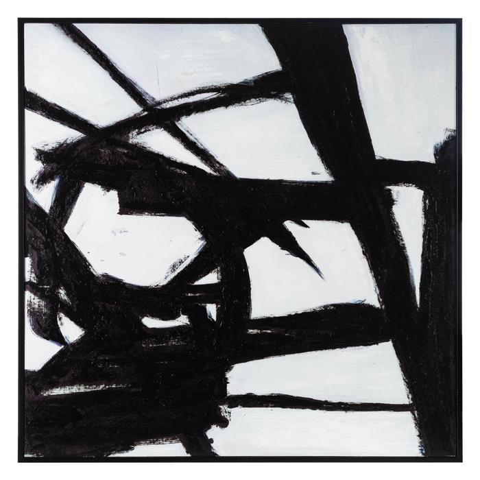 BIRMINGHAM ÇERÇEVELİ YAĞLIBOYA TABLO 100x100CM