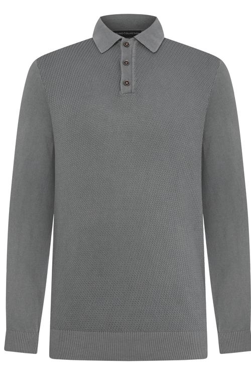  DÜĞMELİ POLO YAKA KAZAK