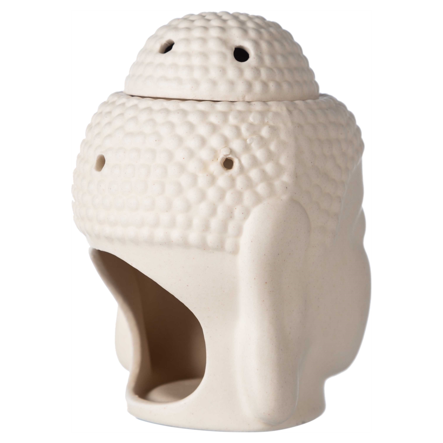 TİBET BUDA BUHURDANLIK KREM 8X12CM