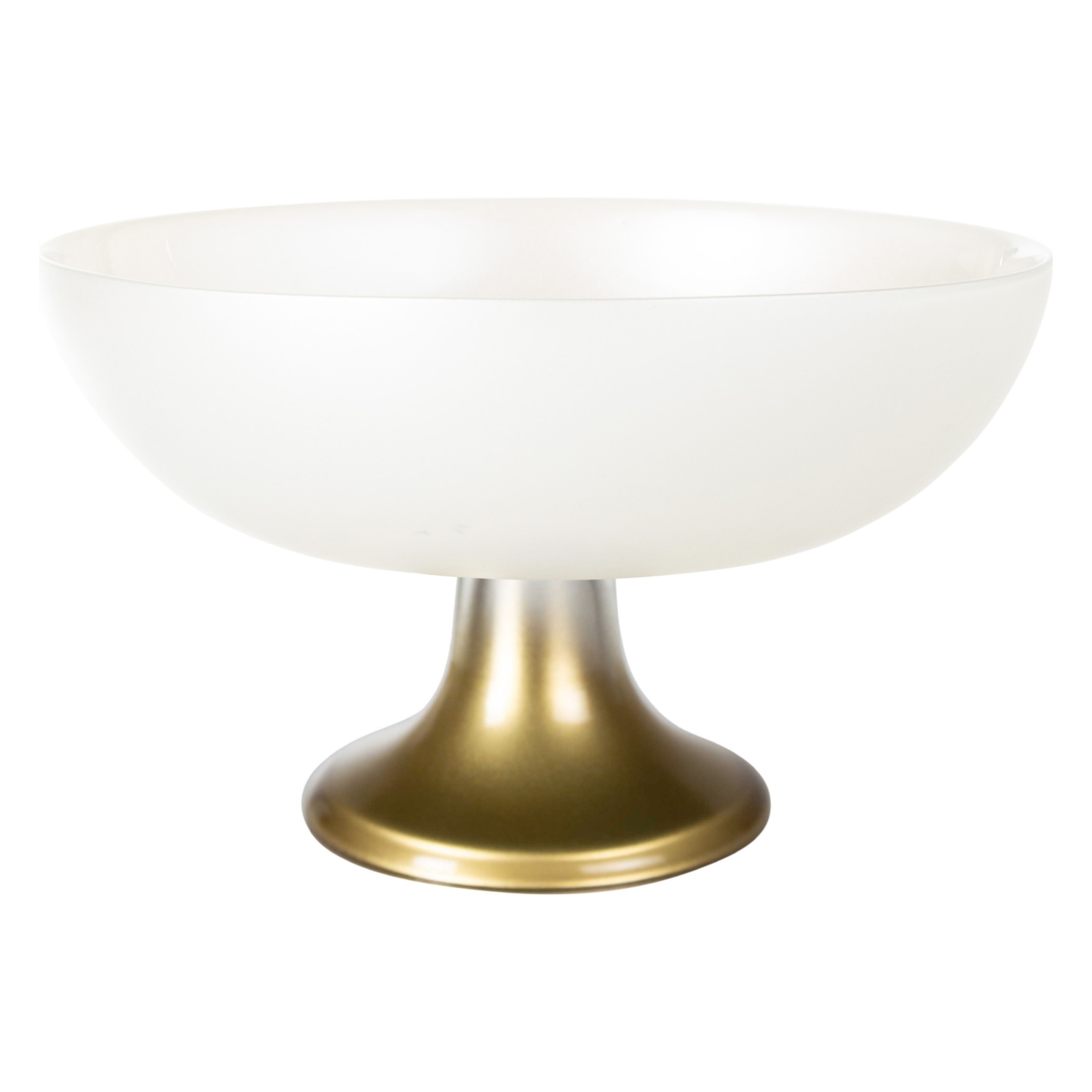 LUSTER DEKORATİF AYAKLI KASE BEYAZ 28X18CM