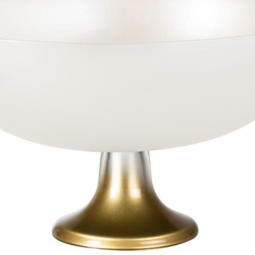  LUSTER DEKORATİF AYAKLI KASE BEYAZ 28X18CM