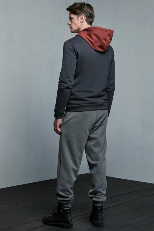  REENKLİ ŞERİTLİ KAPÜŞONLU SWEATSHIRT