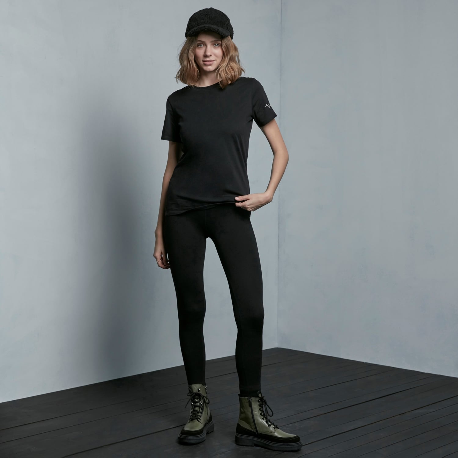 BELİ LASTİKLİ YÜKSEL BEL TAYT