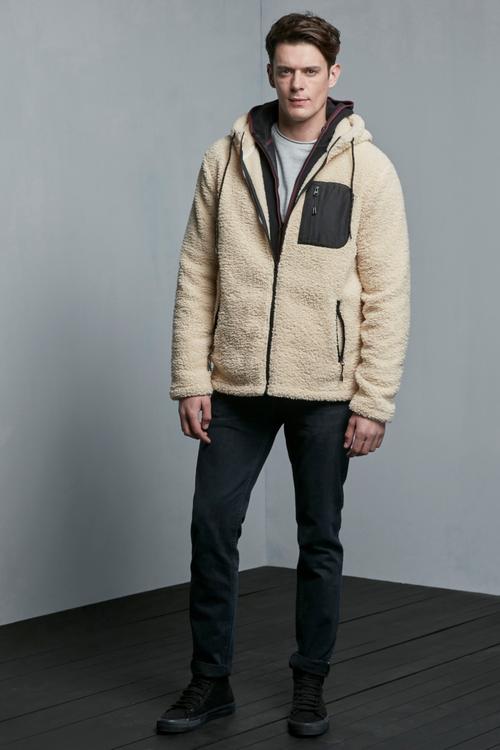  FERMUARLI KAPÜŞONLU POLAR SWEATSHIRT