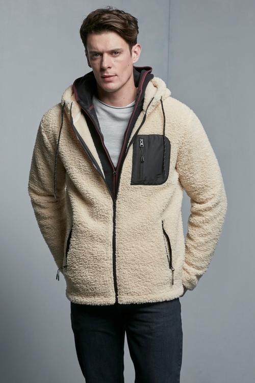  FERMUARLI KAPÜŞONLU POLAR SWEATSHIRT