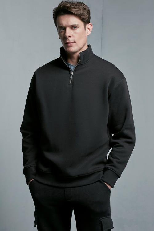  FERMUARLI DİK YAKA SWEATSHIRT