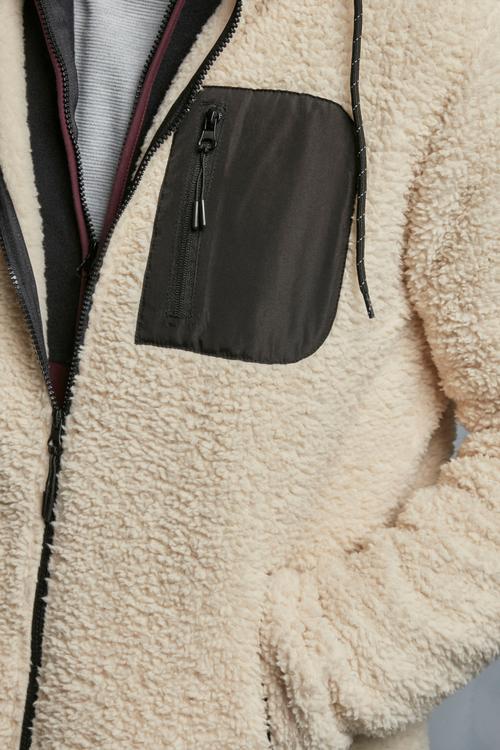  FERMUARLI KAPÜŞONLU POLAR SWEATSHIRT