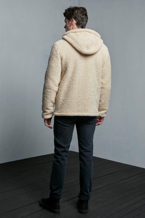  FERMUARLI KAPÜŞONLU POLAR SWEATSHIRT