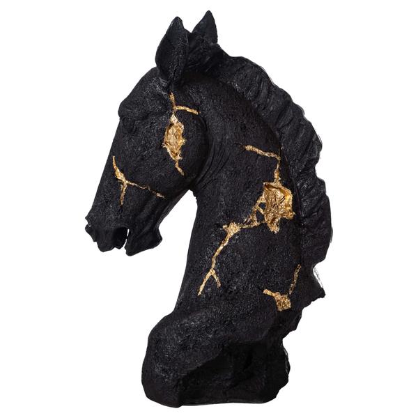 Mudo Home Antique Horse Büst Biblo 15X25X38Cm Renksiz