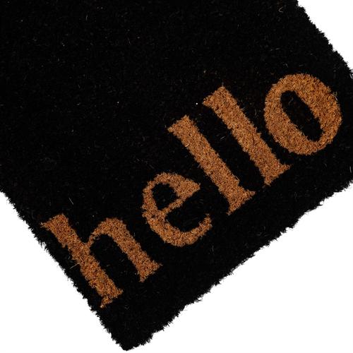  HELLO BLACK KAPI ÖNÜ PASPASI 35X60CM