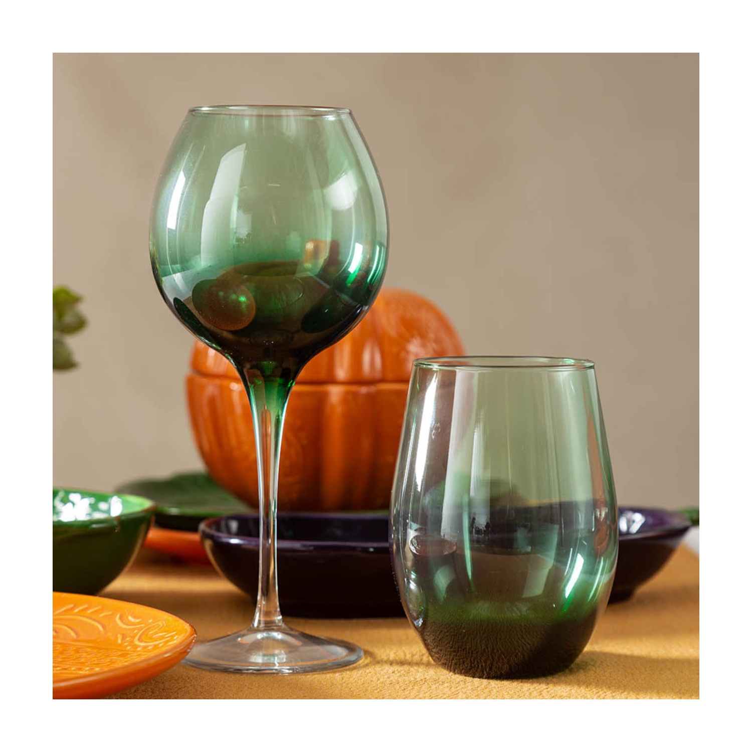 GLACY MEŞRUBAT BARDAĞI 590 ML-YEŞİL