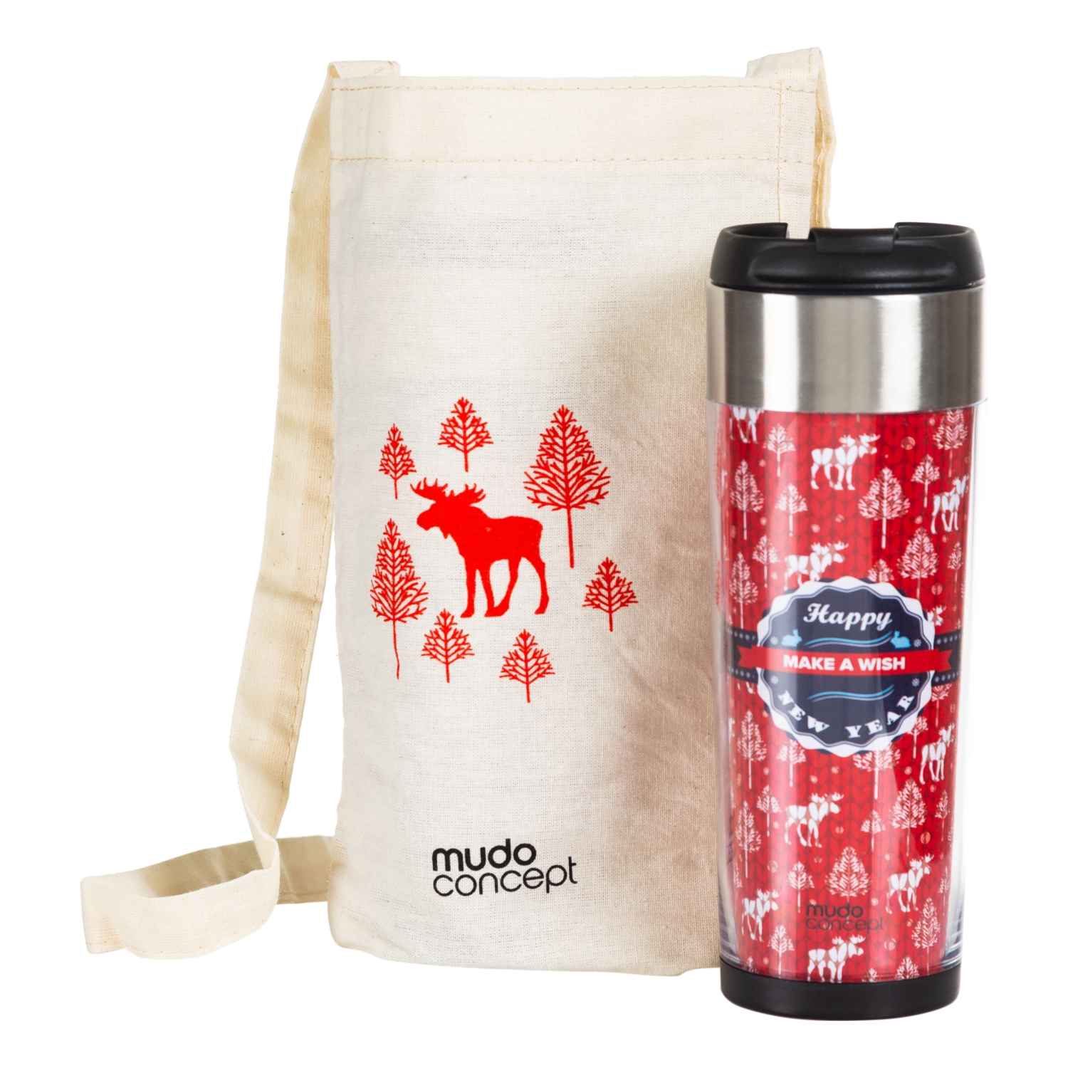 ÇANTALI TERMOS MUG 350 ML - KIRMIZI