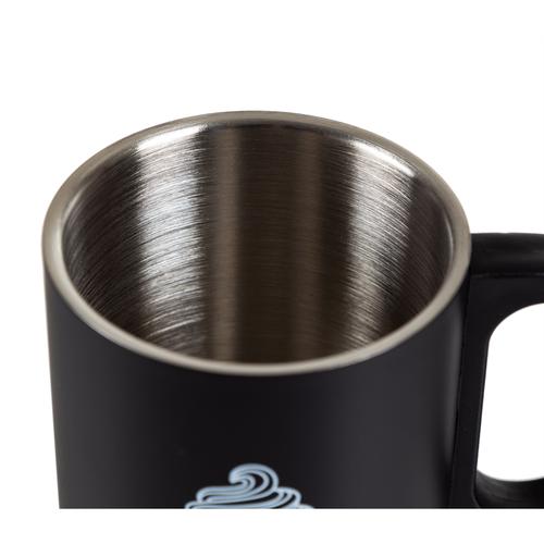  KAPAKLI ÇELİK KUPA 300ML - SİYAH