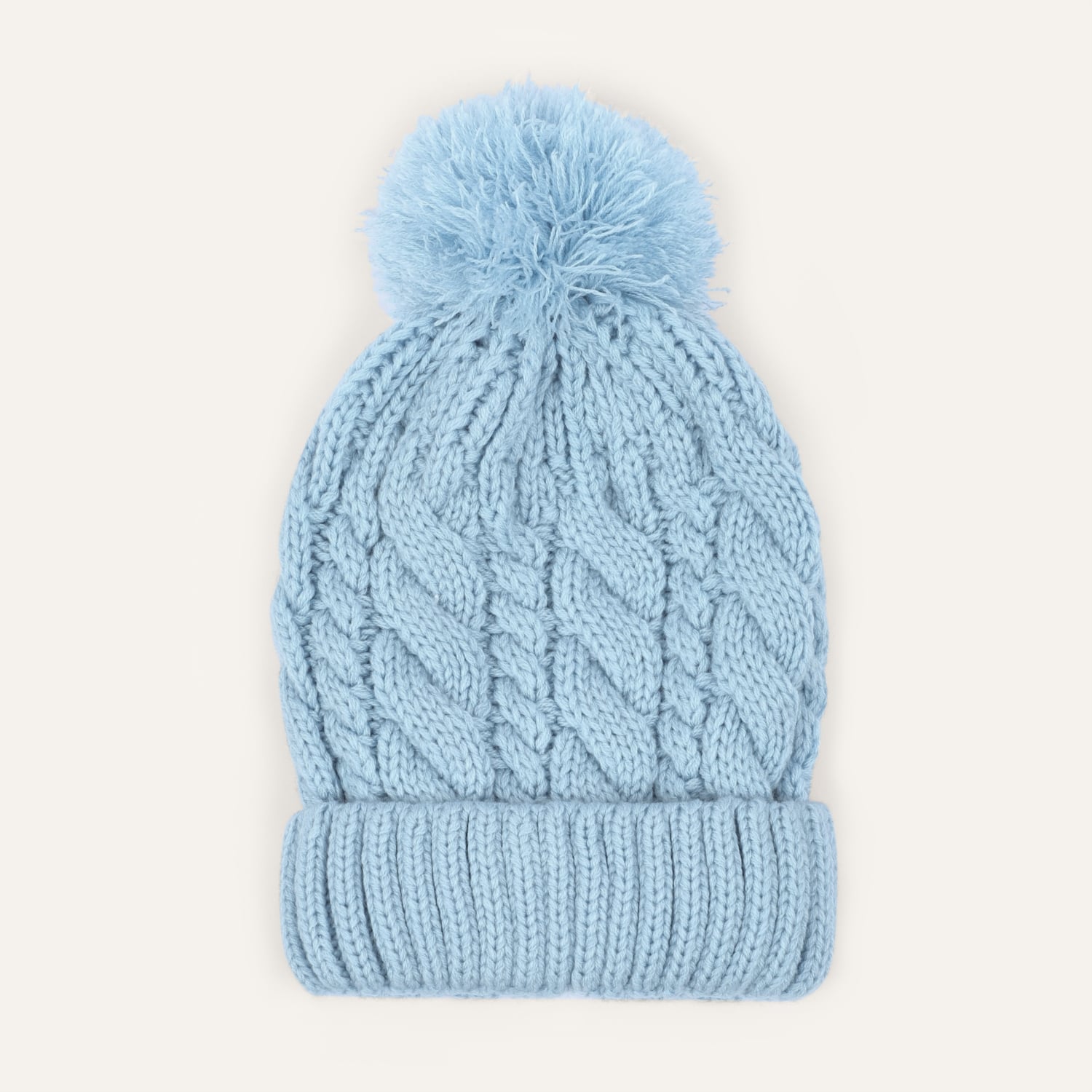 PONPON DETAYLI ÖRGÜ BERE