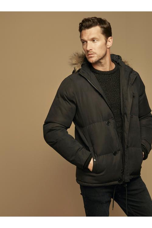  KAPİTONELİ KÜRKLÜ MONT