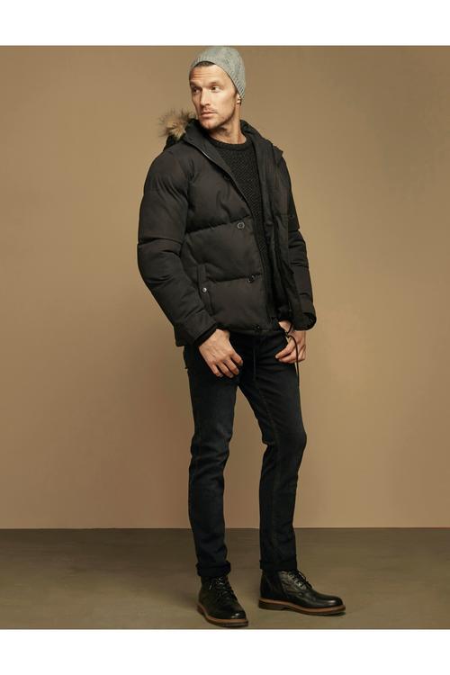  KAPİTONELİ KÜRKLÜ MONT