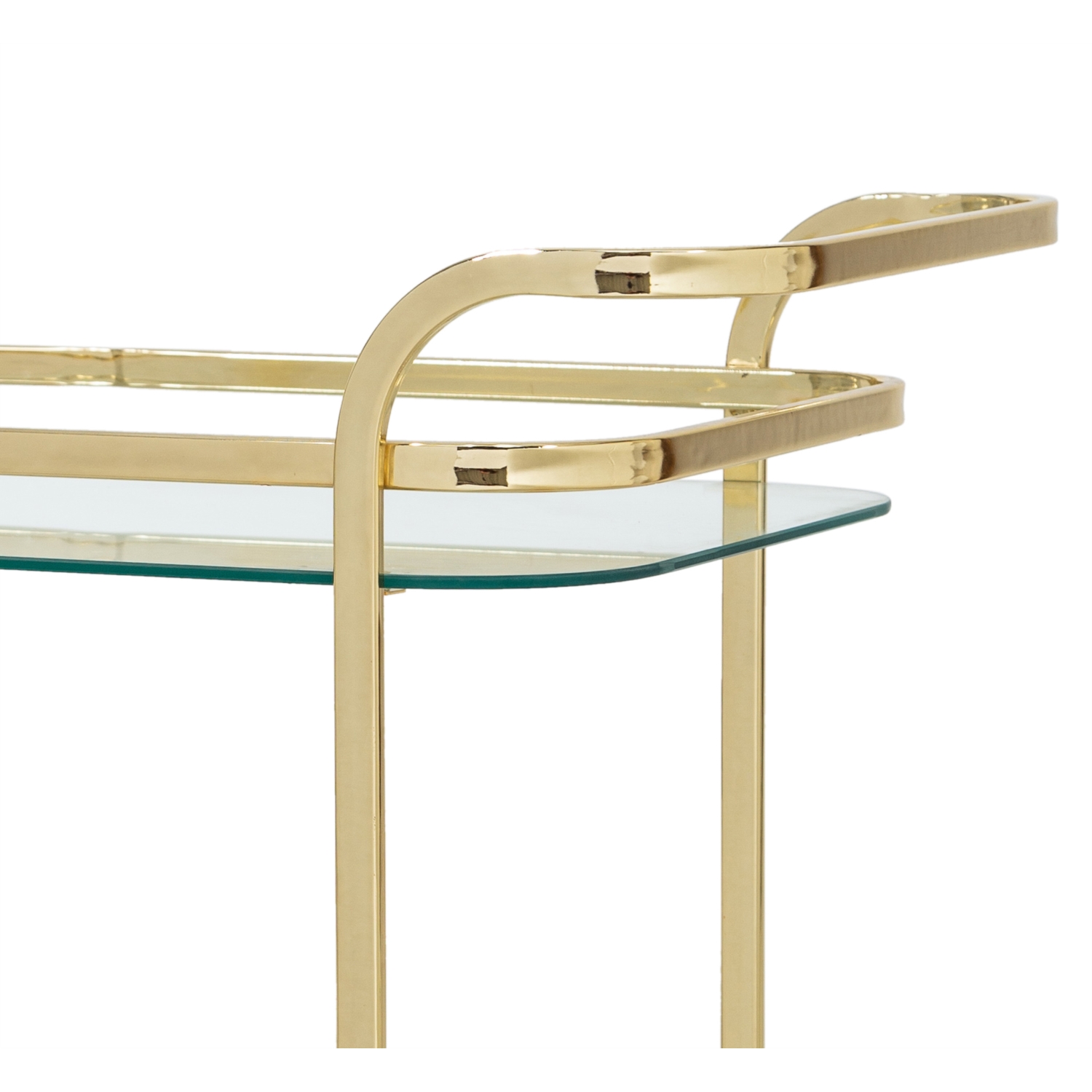 GOLD 2 KATLI DİKDÖRTGEN MUTFAK SERVİS ARABASI