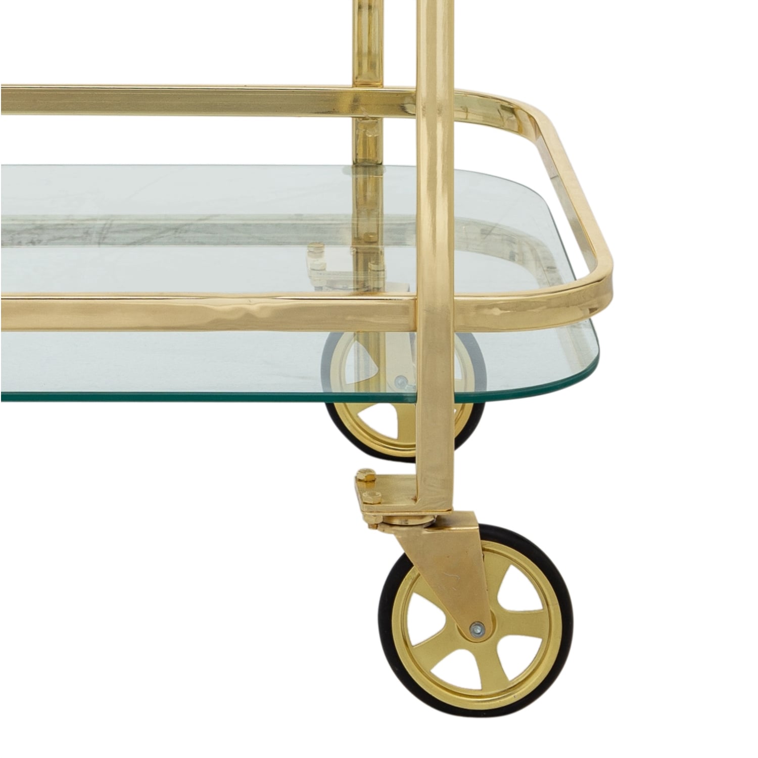 GOLD 2 KATLI DİKDÖRTGEN MUTFAK SERVİS ARABASI