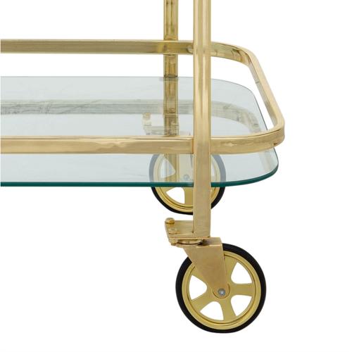  GOLD 2 KATLI DİKDÖRTGEN MUTFAK SERVİS ARABASI