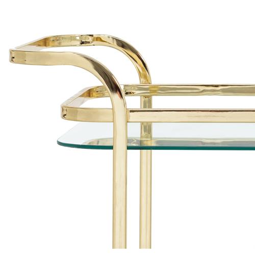  GOLD 2 KATLI DİKDÖRTGEN MUTFAK SERVİS ARABASI