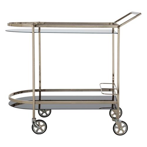  SİLVER 2 KATLI OVAL MUTFAK SERVİS ARABASI