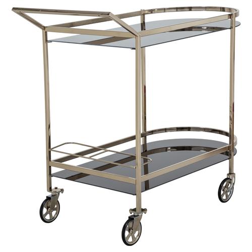  SİLVER 2 KATLI OVAL MUTFAK SERVİS ARABASI