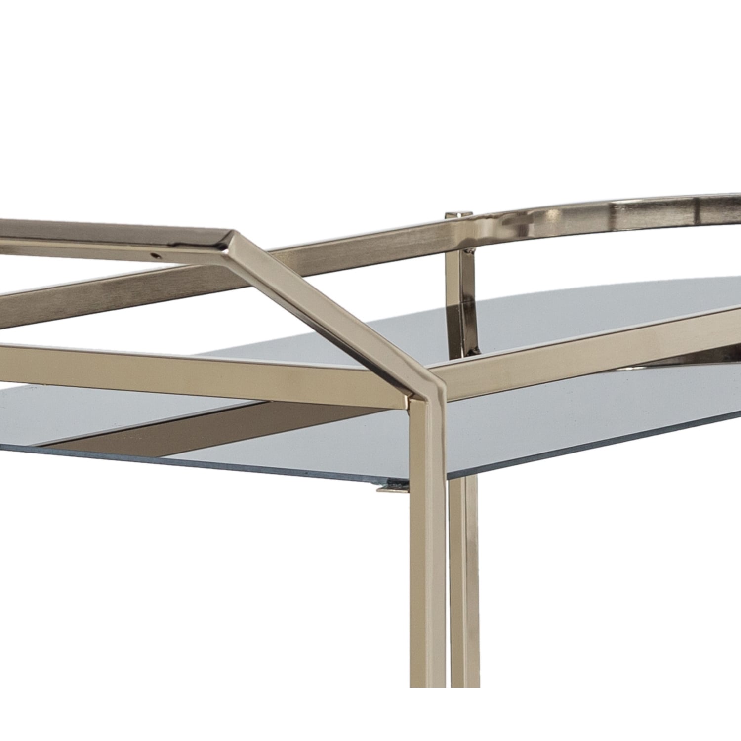 SİLVER 2 KATLI OVAL MUTFAK SERVİS ARABASI