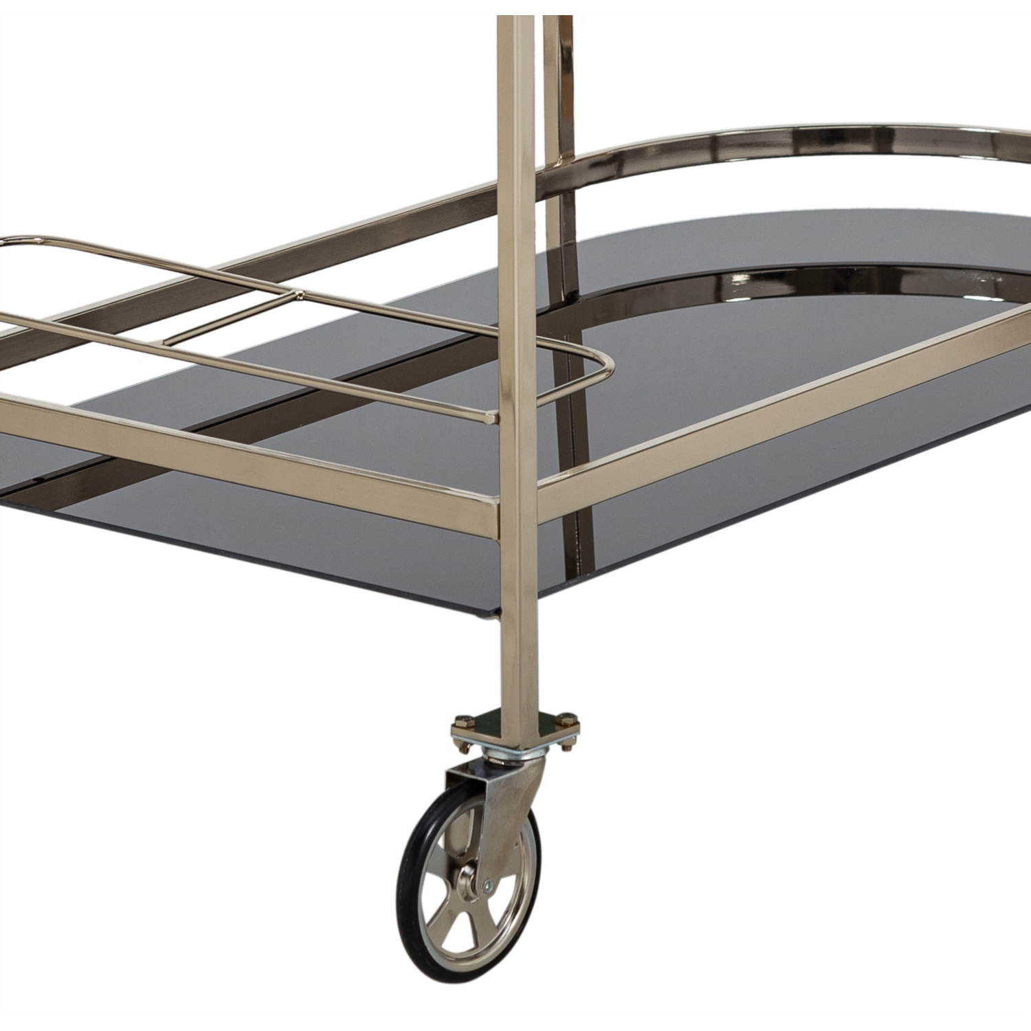 SİLVER 2 KATLI OVAL MUTFAK SERVİS ARABASI