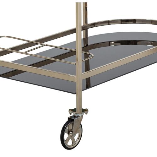  SİLVER 2 KATLI OVAL MUTFAK SERVİS ARABASI