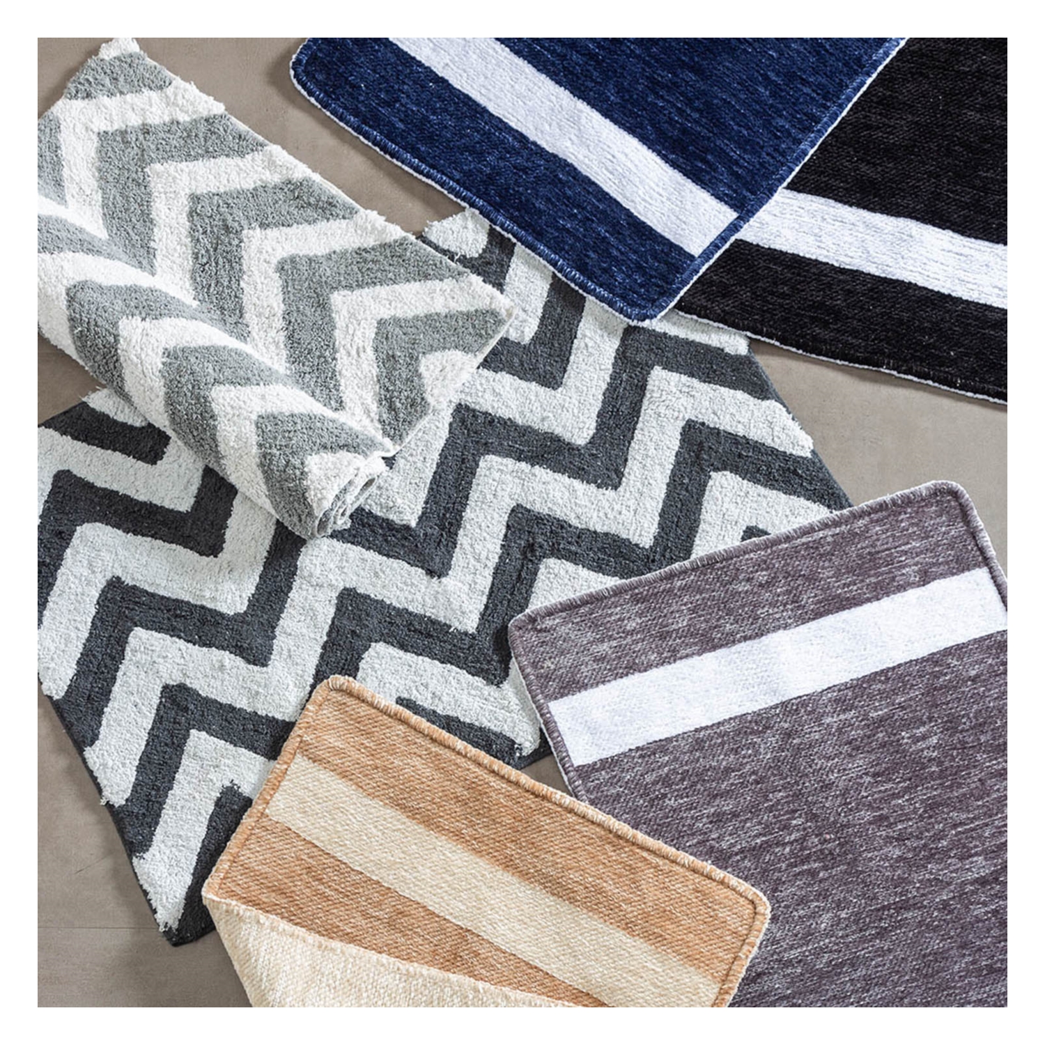 LISA LACİVERT BANYO PASPASI 60X90CM