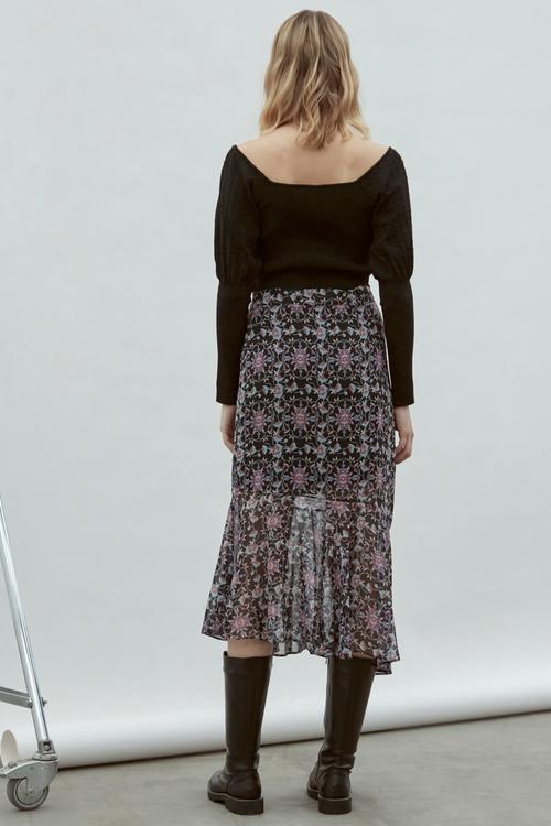  BASKILI KLOŞ MİDİ  ETEK